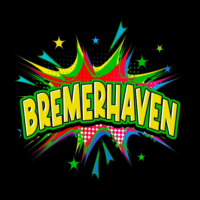 Bremerhaven Germany City Pop Art Comic Art