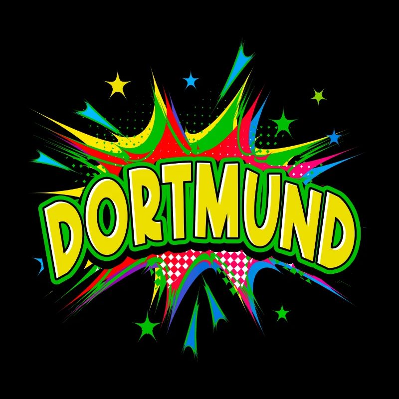 Dortmund Germany City Pop Art Comic Art
