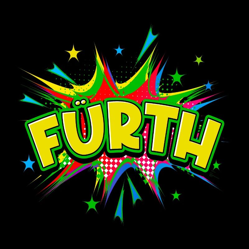 Fürth Germany City Pop Art Comic Art