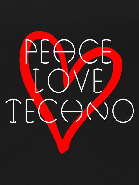 Love heart techno quote