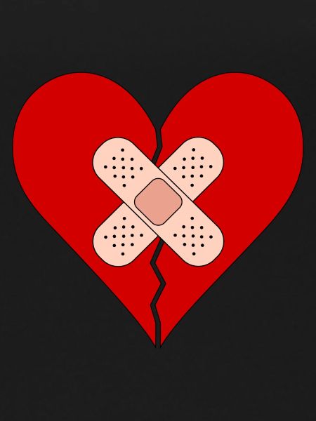 Heart with bandage