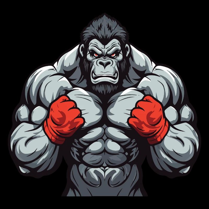 Gorilla Beast Combattant de musculation