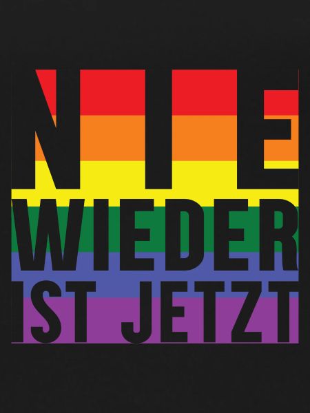 Never again lettering Pride
