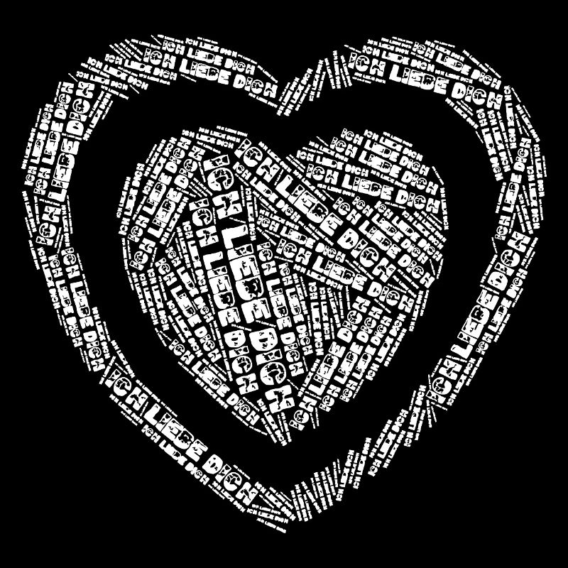 ICH LIEBE DICH (Herz)