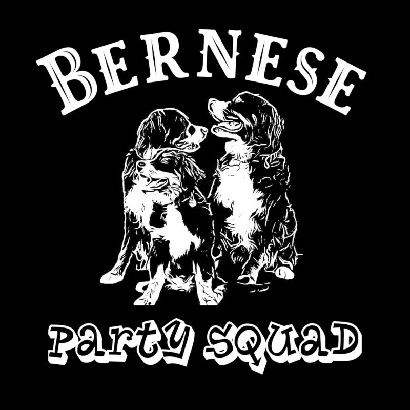 Bernese mountain dog - party squad