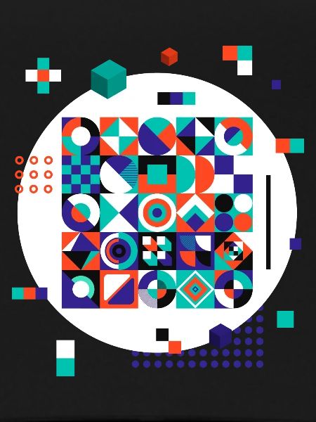 Geometric pattern (shapes, circle)
