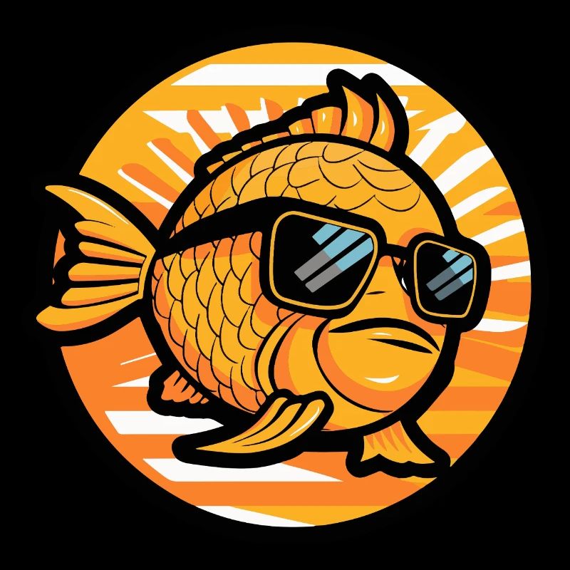 Poisson rouge Bande dessinée Cool