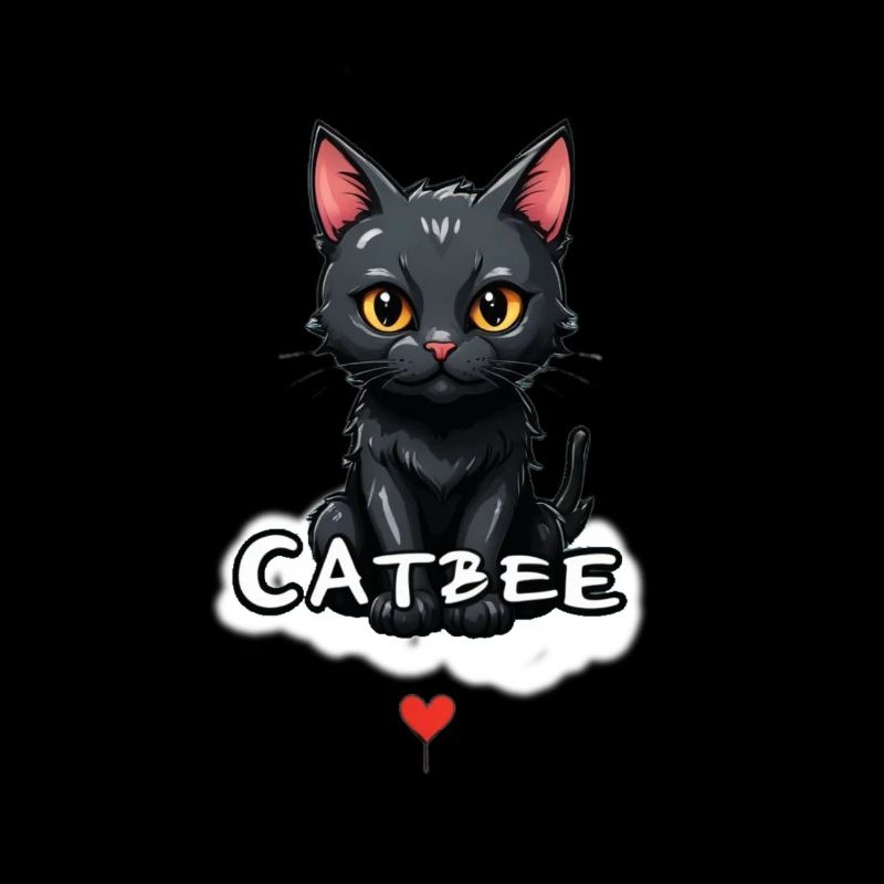 Nuage de cœur de chat Catbee