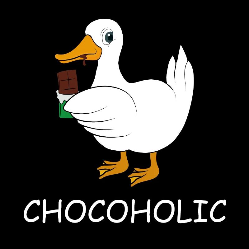Ente mit Schokolade Spruch