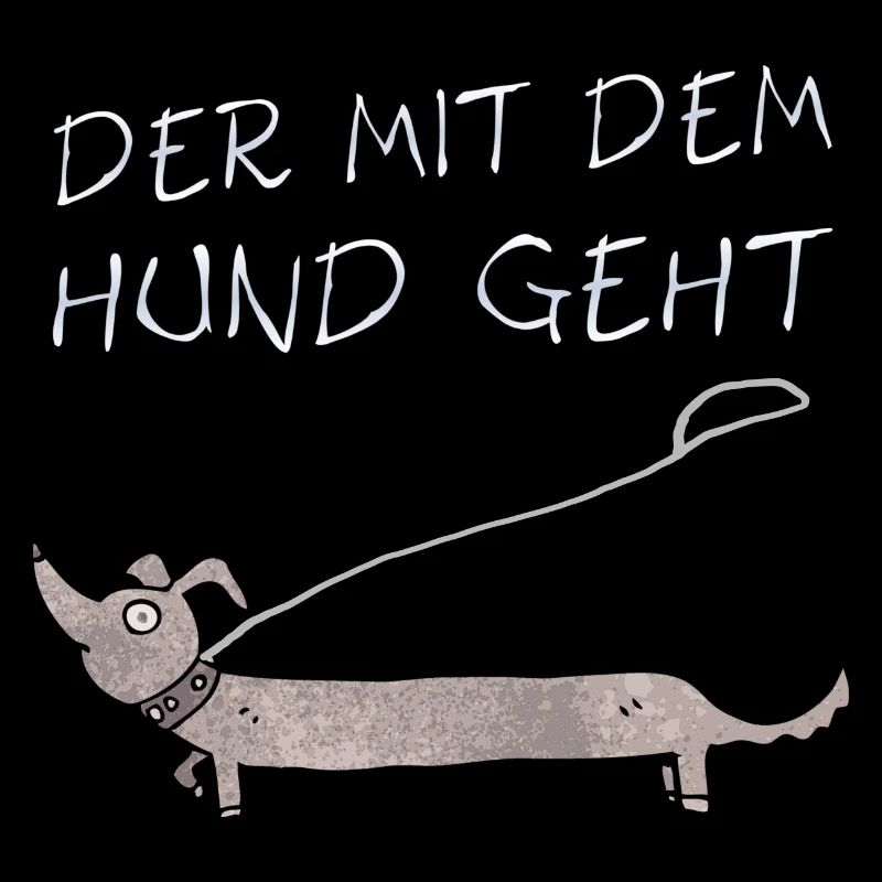 der mit dem Hund geht
