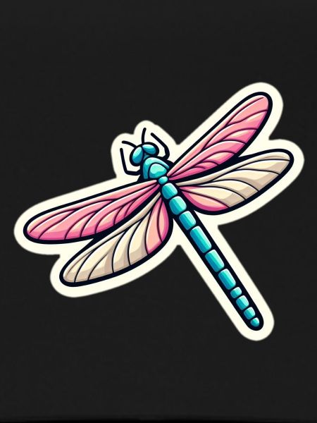 Dragonfly in pastel