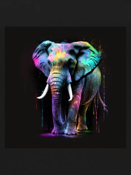 BEAUTIFUL ELEPHANT WITH REFLECTION