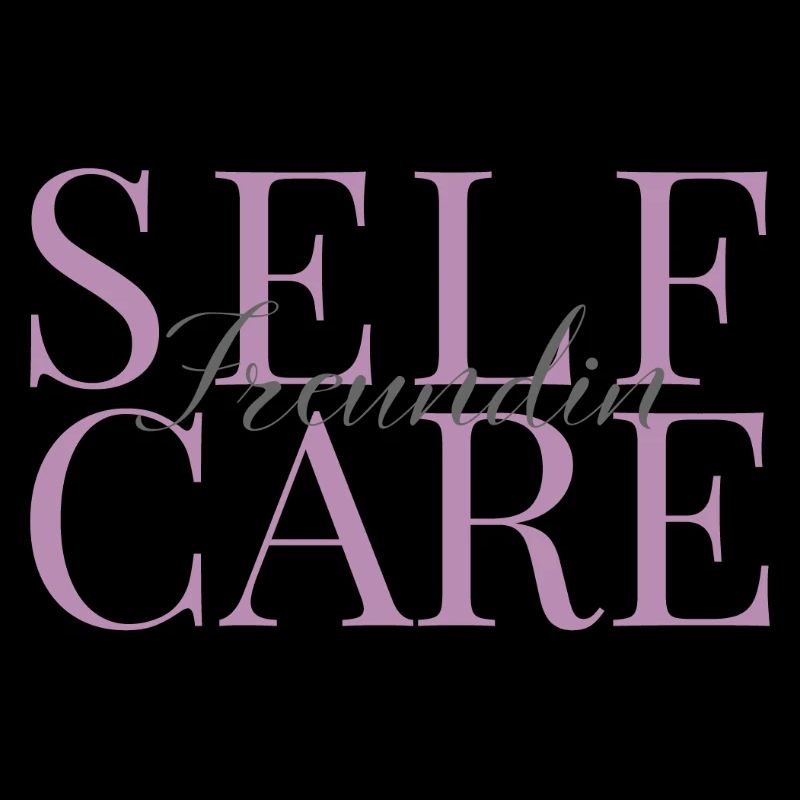 Selfcarefreundin rosa und grau