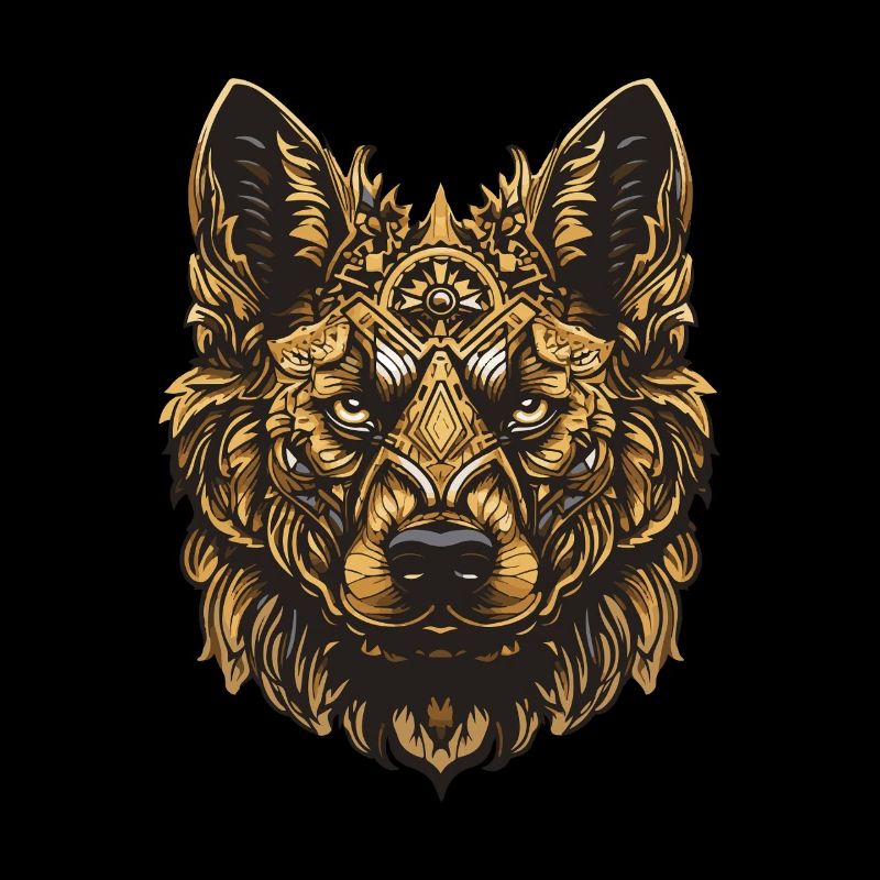 German Shepherd Dog Portrait