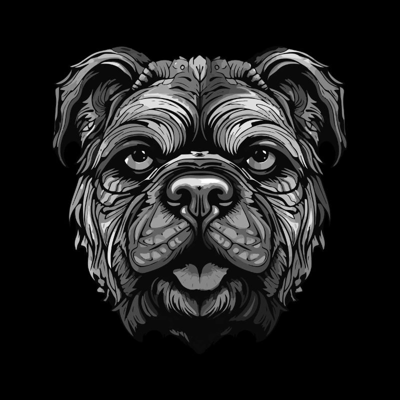 Portrait de chien bouledogue
