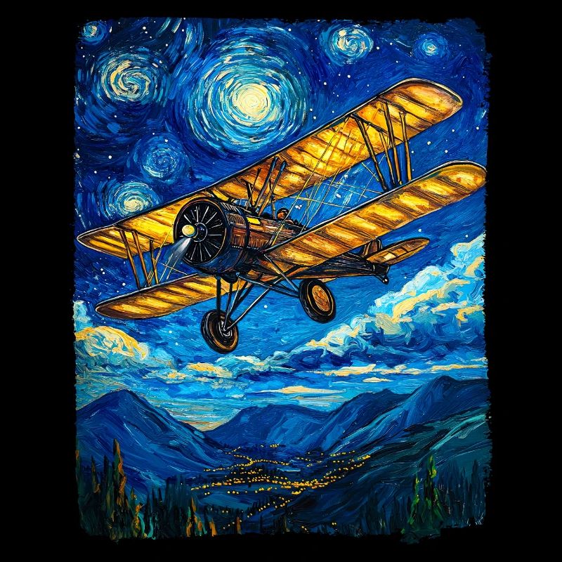 Luftfahrtpilot Vintage Flugzeug