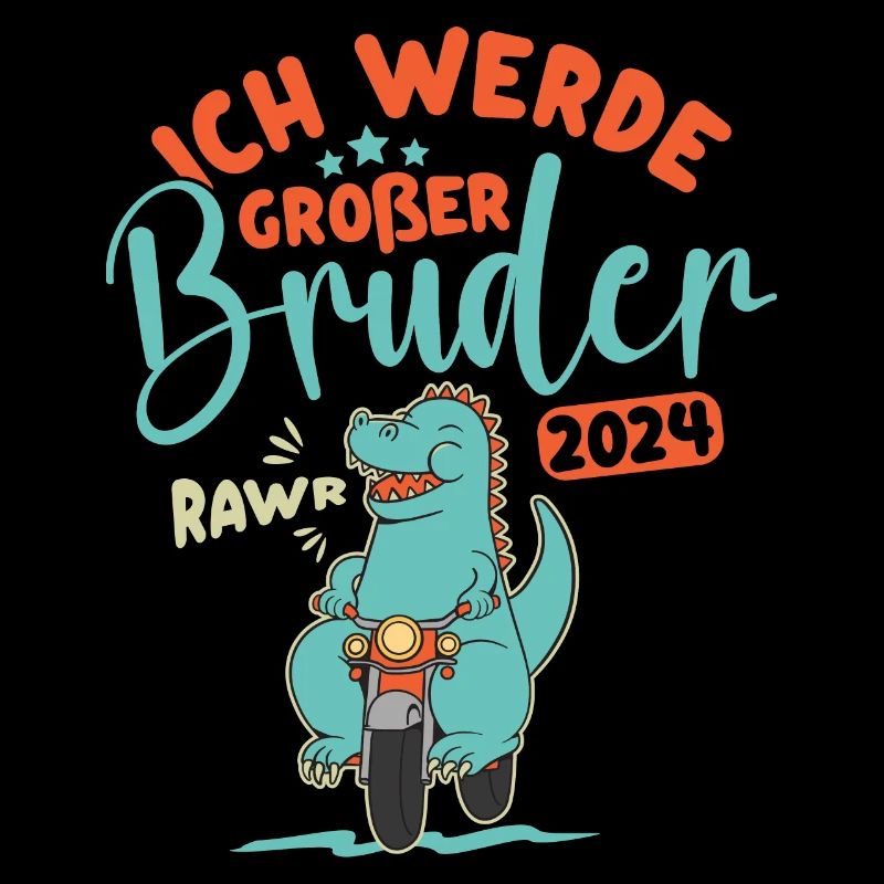 Großer Bruder 2024 Junge Dino Geschwister Geburt