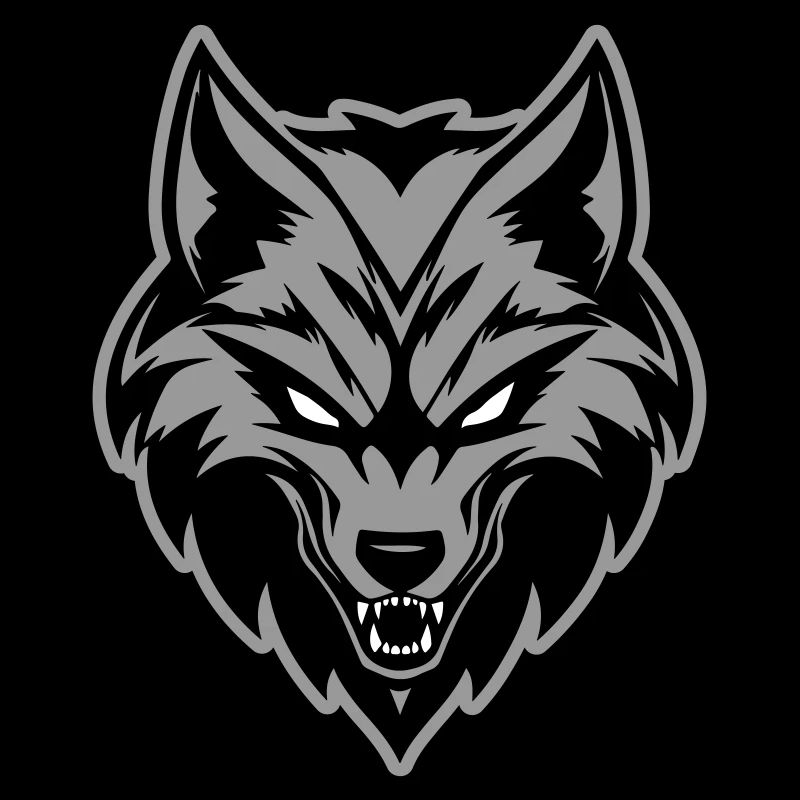 Wolf Kopf Symbol