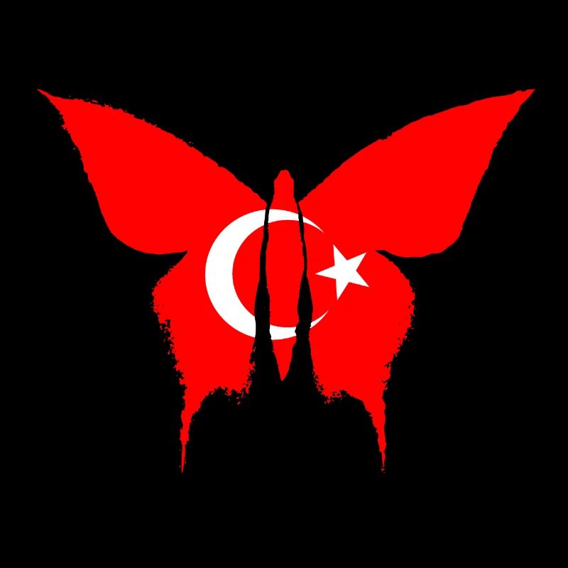 Drapeau de la dinde papillon