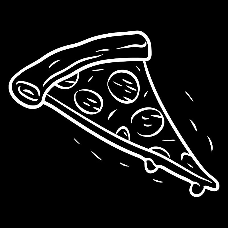 Pizza Slice Line Drawing