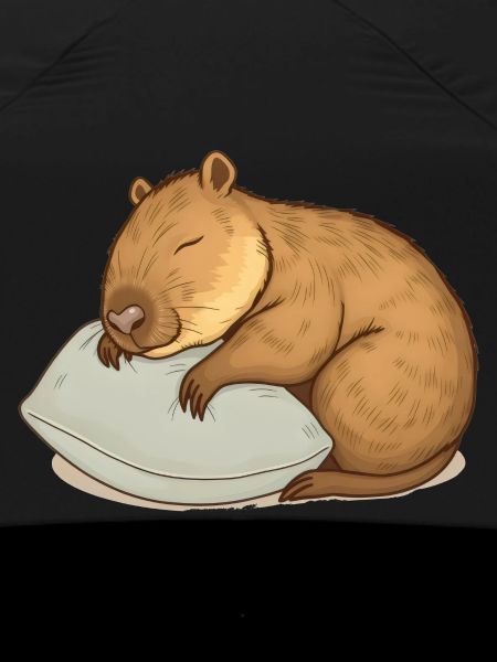 Cute sleeping capybara
