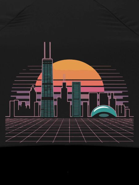 Neon Skyline Sunset