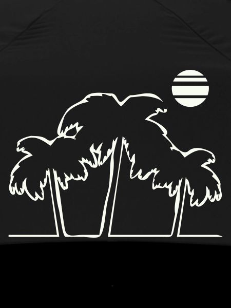 Tropical palm trees in sunset