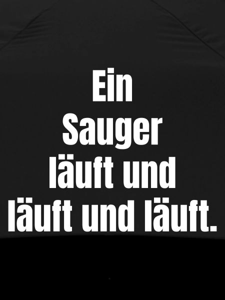Ein Sauger läuft