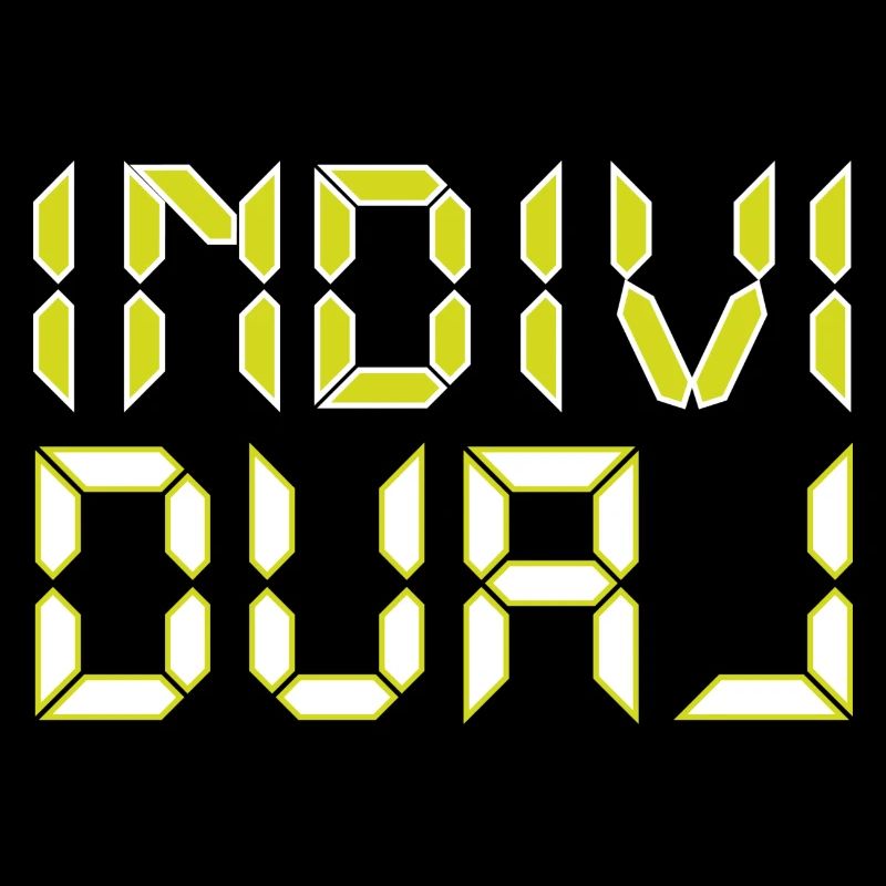 Individual -  Neon-Digitalschrift