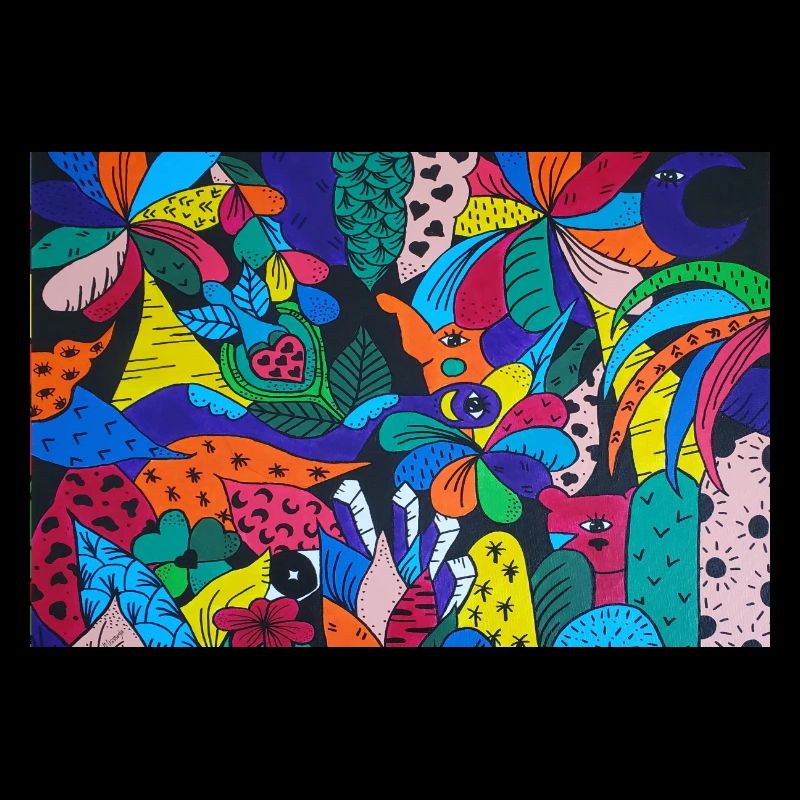Esoterische Elefanten-Pop-Art