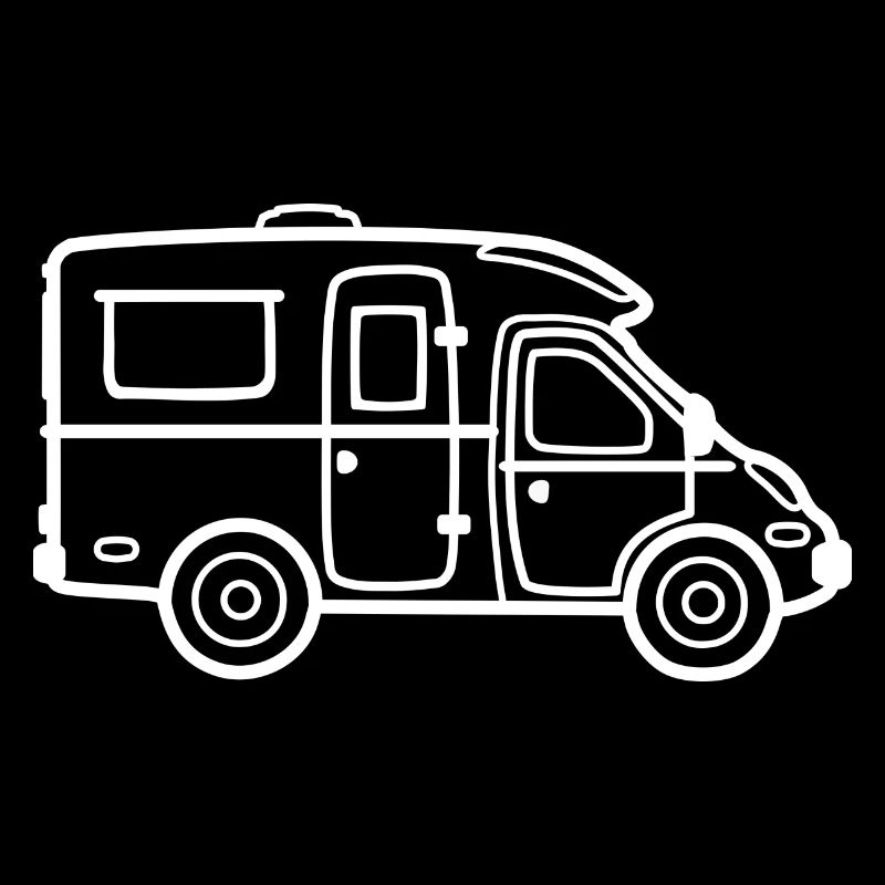 Wohnmobil Teilintergiert - Kontur weiß