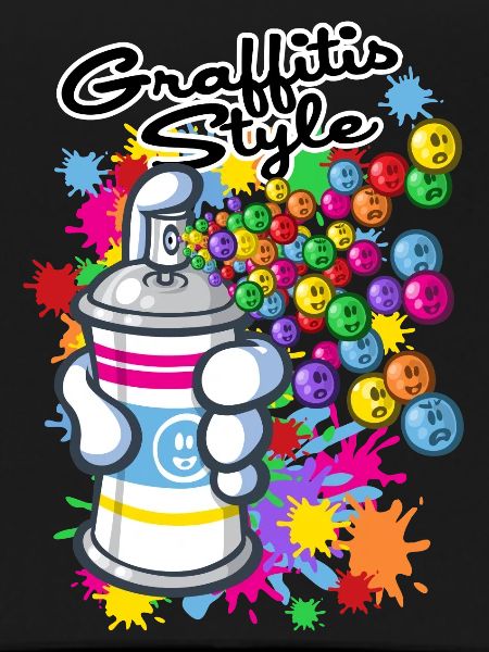 Graffitis cartoon style