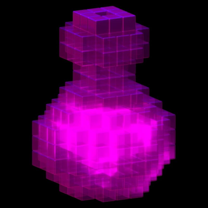 Pink Magic T Shirt Gothic Witch Cube Potion Bottle