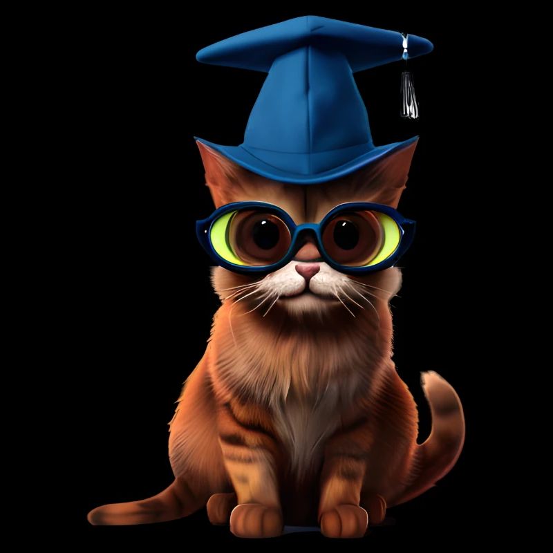 Bachelor Schulabschluss Katze Studium Absolvent