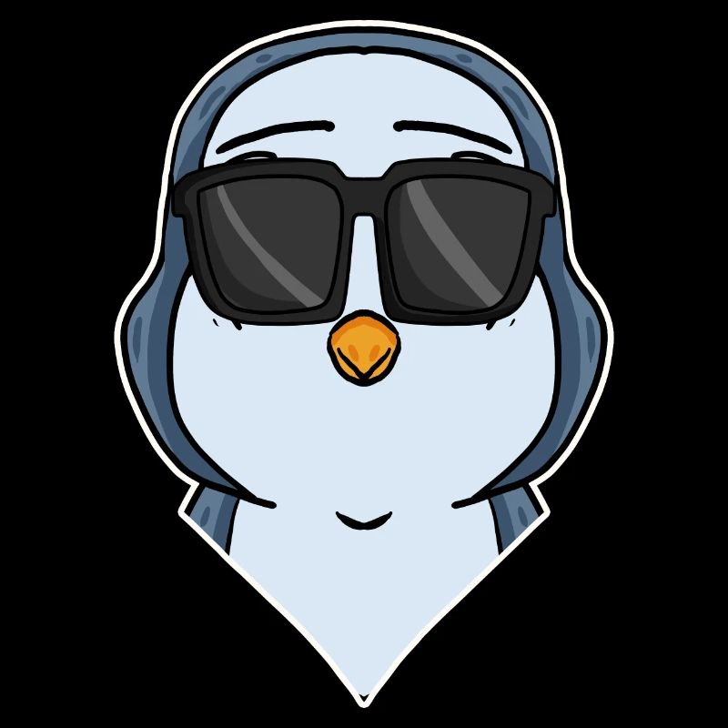 Pingouin cool avec des lunettes de soleil