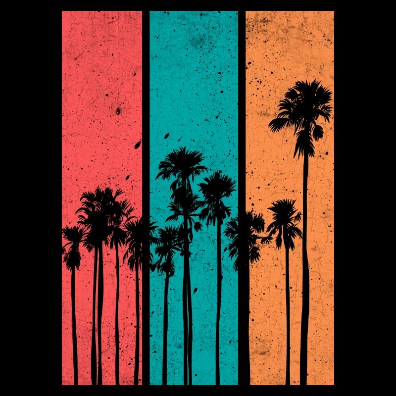 Palm trees beach summer coconut trees