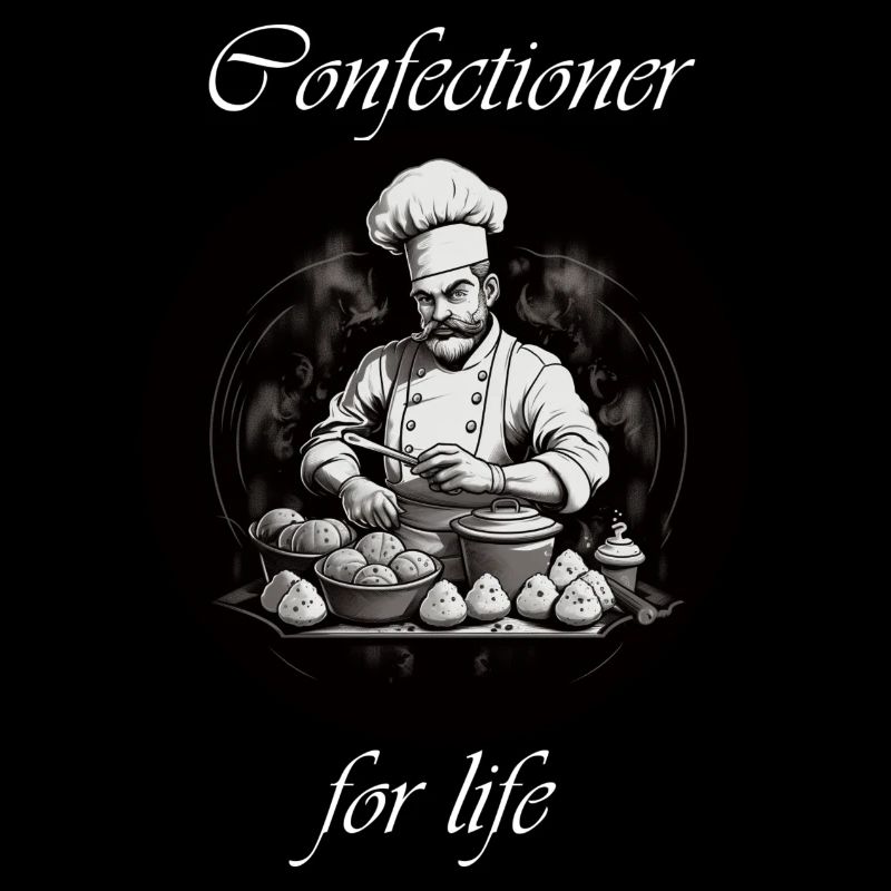 Confectioner for life weiß
