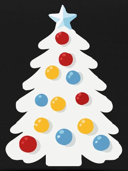Snowy Christmas tree