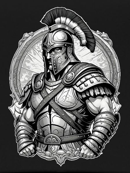 Graphismes de gladiateur