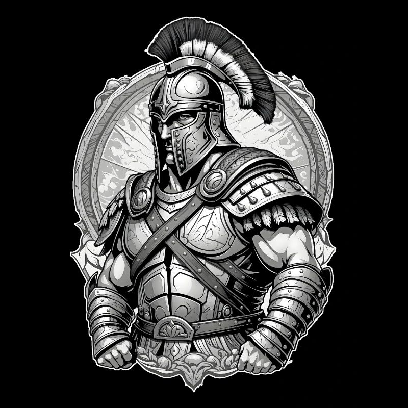 Graphismes de gladiateur