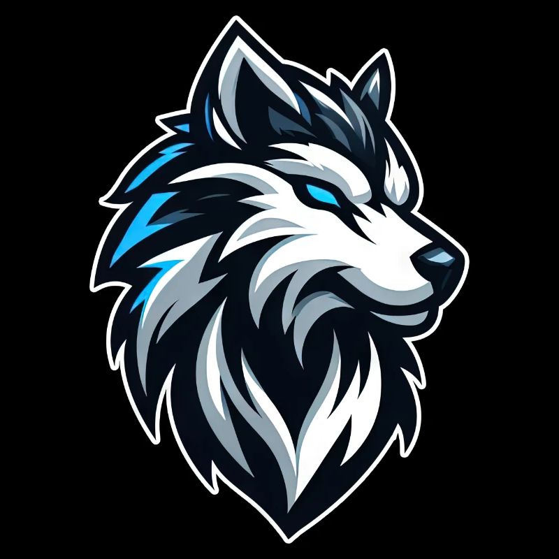 Wolf Illustration Emblem