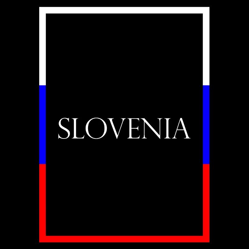 Slovénie Lettrage de la déclaration avec drapeau