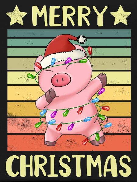 Merry Christmas Pig