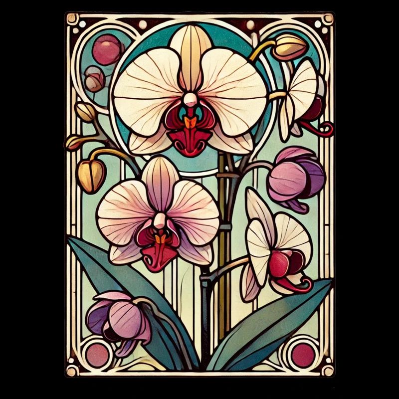 Orchidée de classe teintée