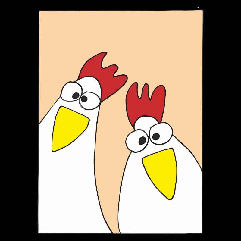 Les poules gloussent