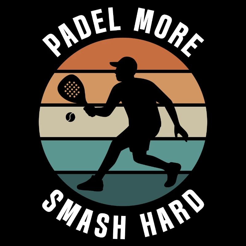 Padel Plus Smash Hard Retro Design