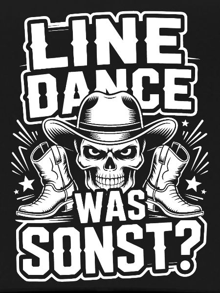 Line Dance Skull Cowboy