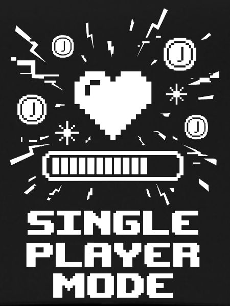 Single Player Mode Gamer Heart