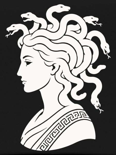 Medusa Head with Snakes