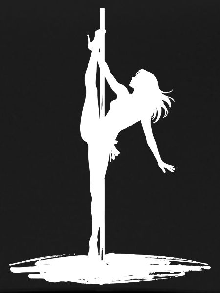 Pole Dance Silhouette – Aesthetic Art